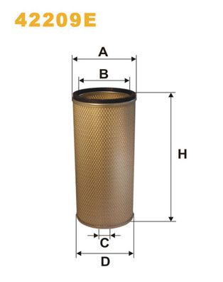 WIX FILTERS antrinis oro filtras 42209E